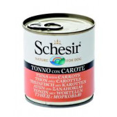 Agras Schesir Nature Tuna with Carrots Храна за кучета с риба тон и моркови 285 гр 